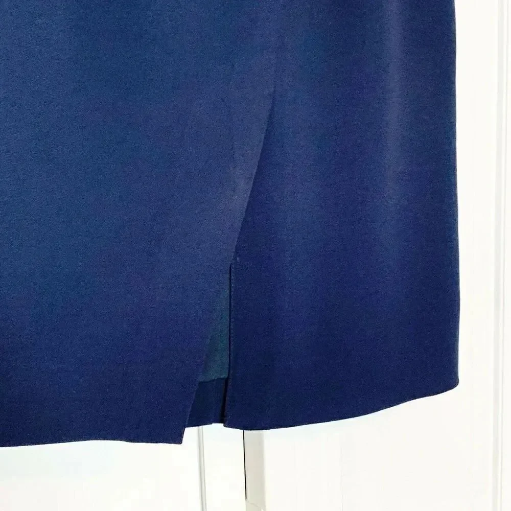 J. Crew Tall No. 2 Pencil® skirt in bi-stretch cotton - Size 00 Navy